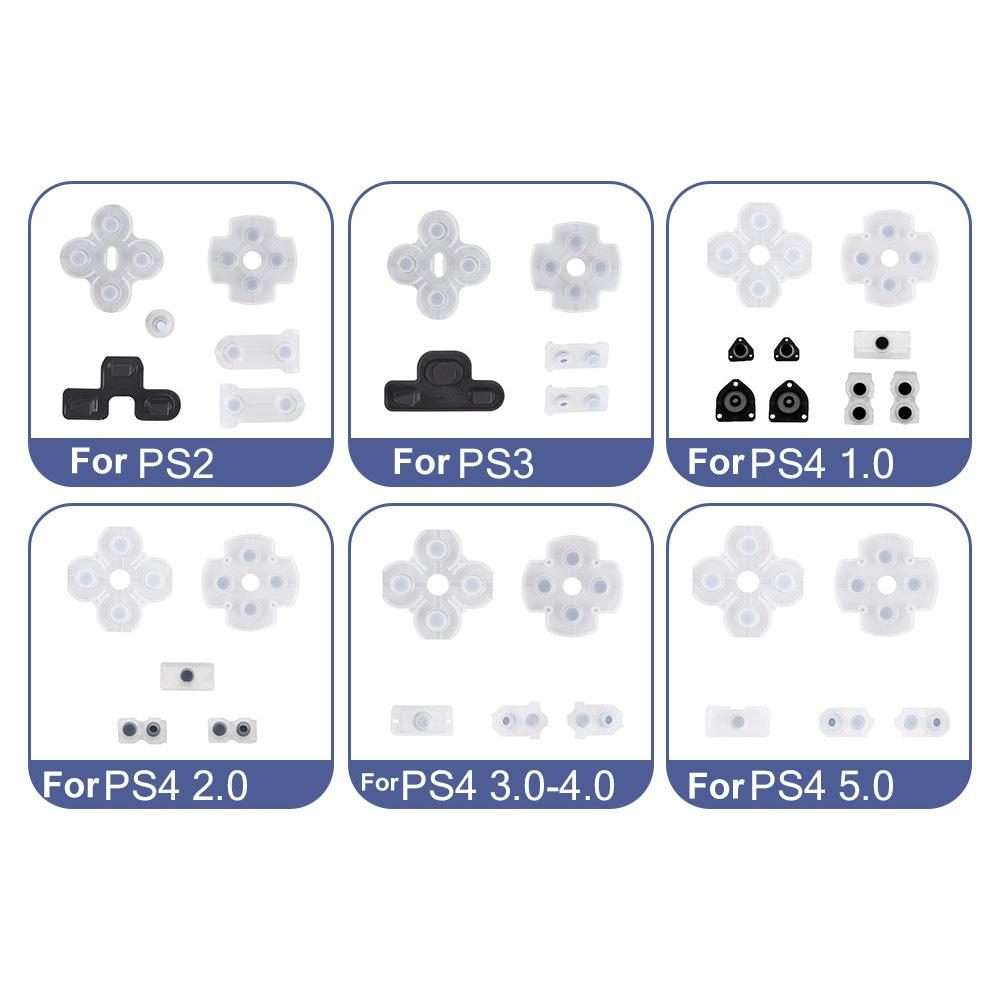For PS4 10sets 1.0 Gamepad Conductive Rubber Button Soft Pad