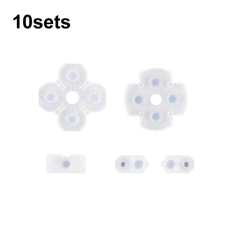 For PS4 10sets 5.0 Gamepad Conductive Rubber Button Soft Pad