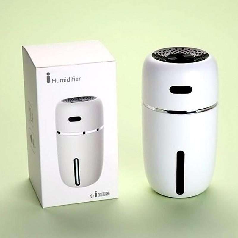 Mini USB Humidifier With Night Light Car Portable Home Office Large Fog Humidifier(White)