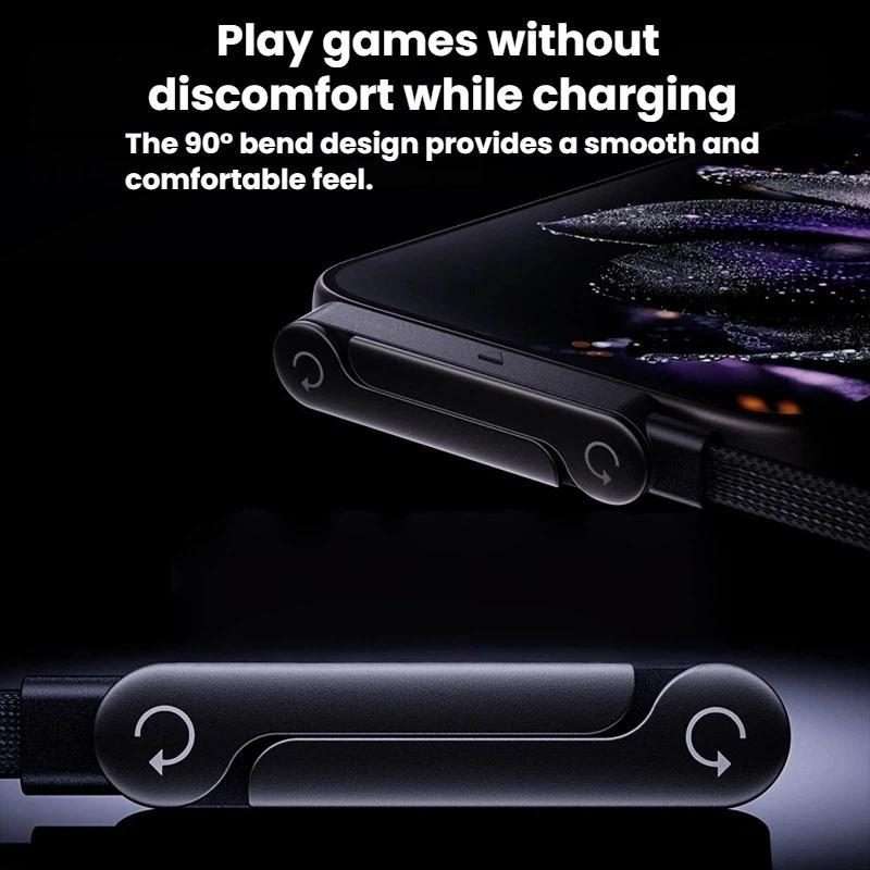240W Type-C To Type-C 1.5m Data Cable With Foldable Stand Fast-Charging Braided Charging Cable