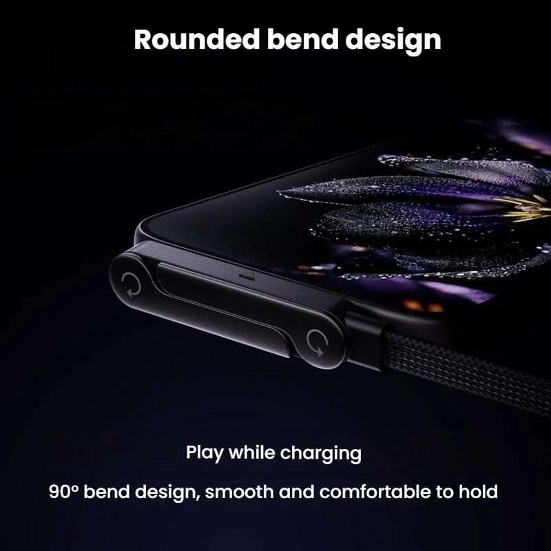 240W Type-C To Type-C 1.5m Data Cable With Foldable Stand Fast-Charging Braided Charging Cable
