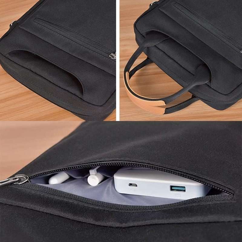 12-13 inch Laptop Carrying Case Tablet Inner Sleeve Single-Shoulder Crossbody Bag(Gray)