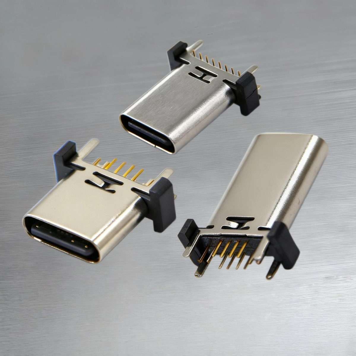 10pcs 16-Pin USB Type-C Female Connector PD Fast Charge Port SMT 15.0mm