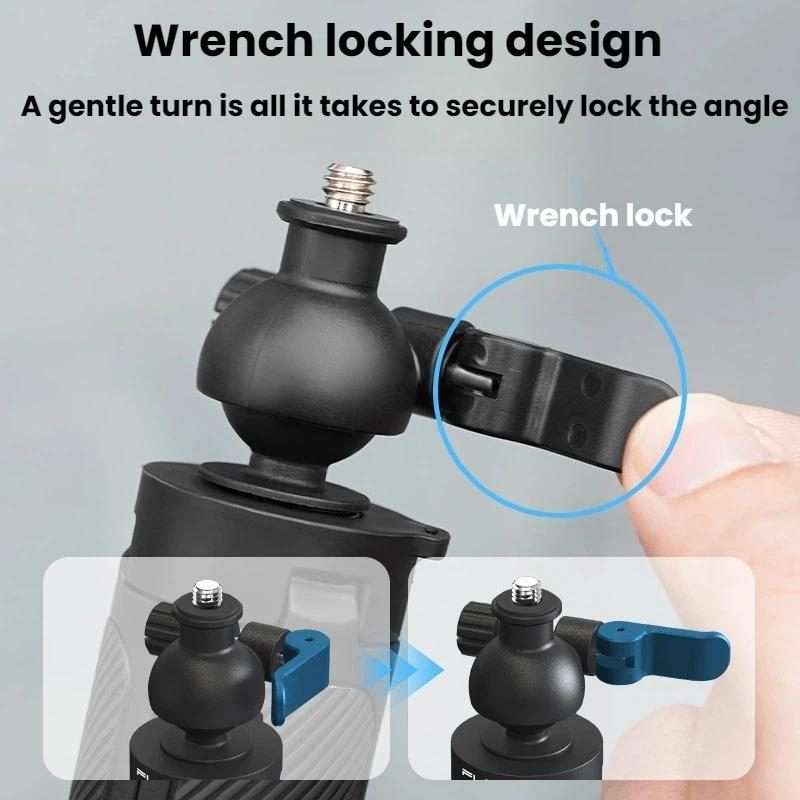 Flymile For DJI / GoPro / Insta360 Selfie Sticks Extension Tripods(Two-prong Version)