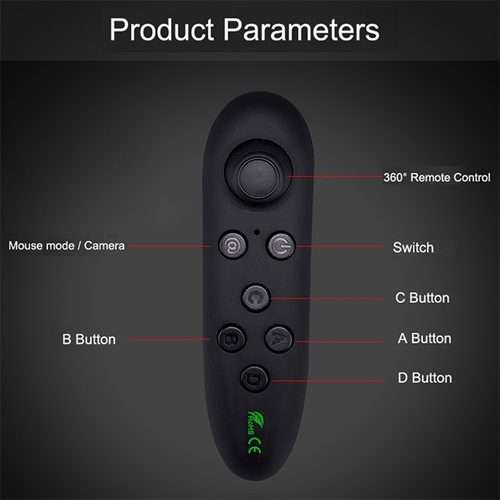 VRPARK Virtual Reality 3D VR Glasses Gamepad Game Joystick Bluetooth Remote Controller for iPhone