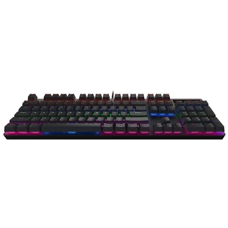 Rapoo V500 PRO Mixed Light 104 Keys Desktop Laptop Computer Game Esports Office Ho ... (Tea Shaft)