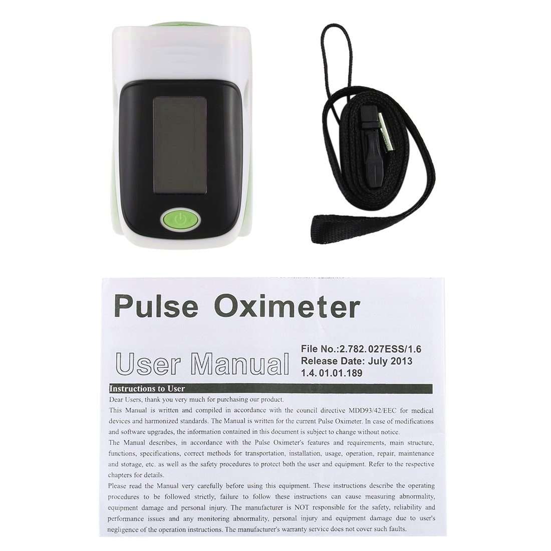 AB-80 Precision Finger Pulse Oximeter Blood Oxygen Monitor(Green)