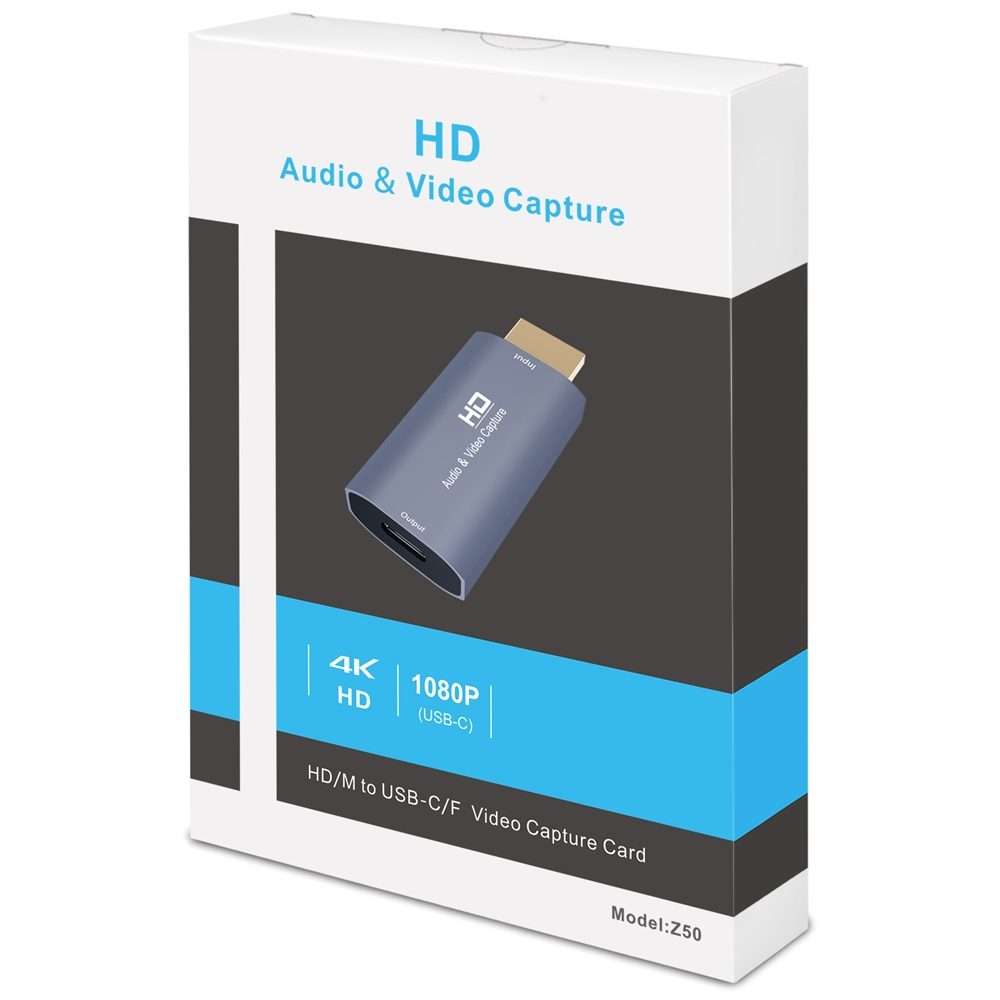 Z50 USB-C / Type-C Female to HDMI Male Video Capture Card