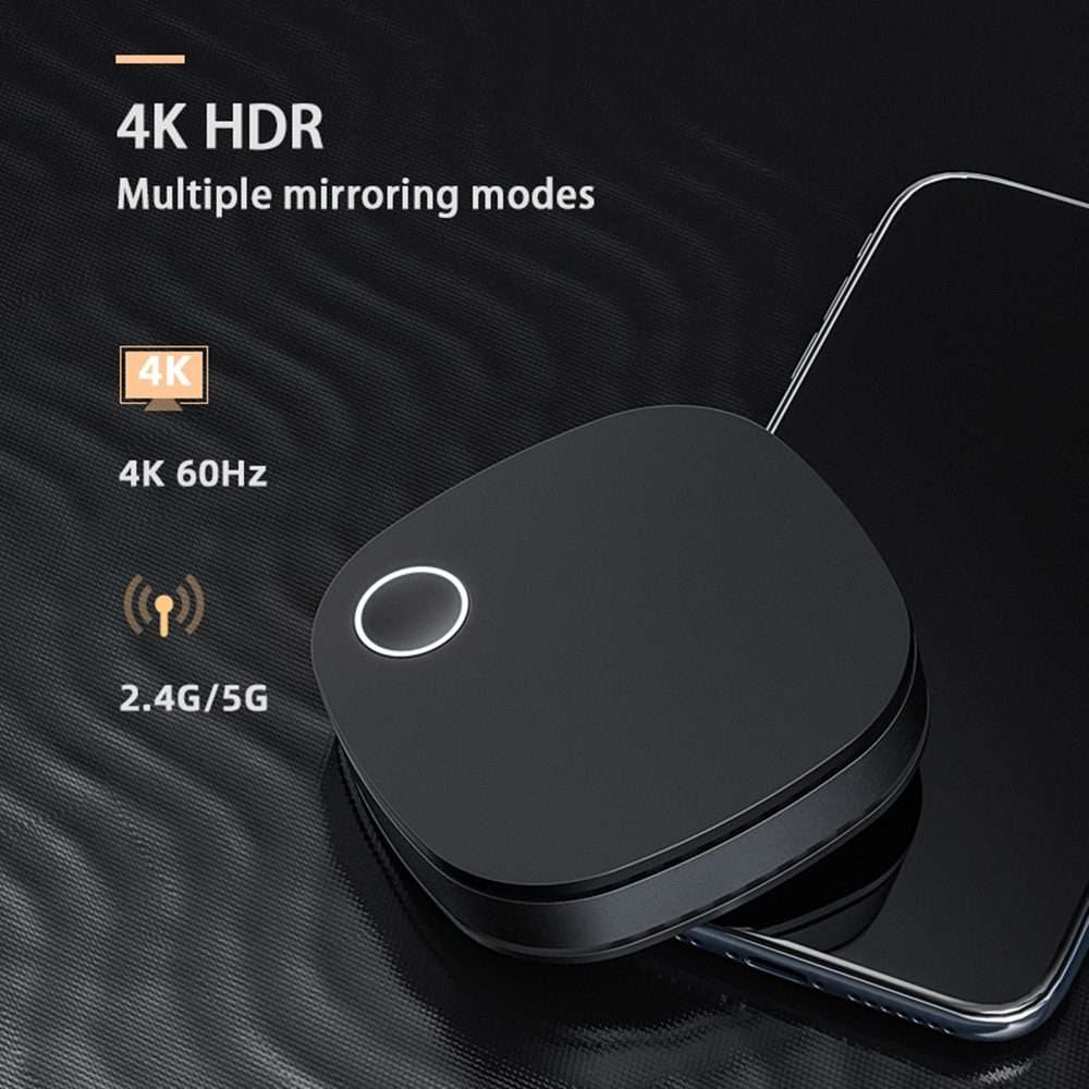 G54 TV Stick 4K HDR Wireless Display Receiver WiFi Dongle (Black)
