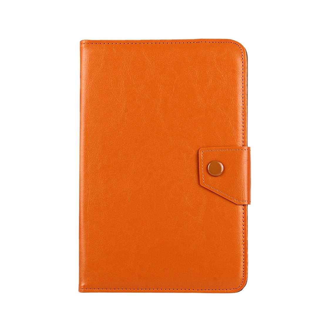 9 inch Tablets Leather Case Crazy Horse Texture Protective Case Shell with Holder for ... (Orange)