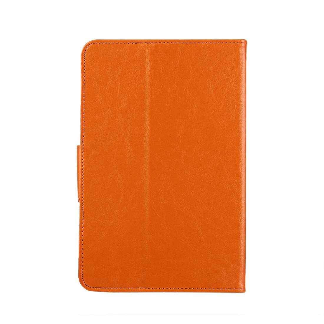 9 inch Tablets Leather Case Crazy Horse Texture Protective Case Shell with Holder for ... (Orange)