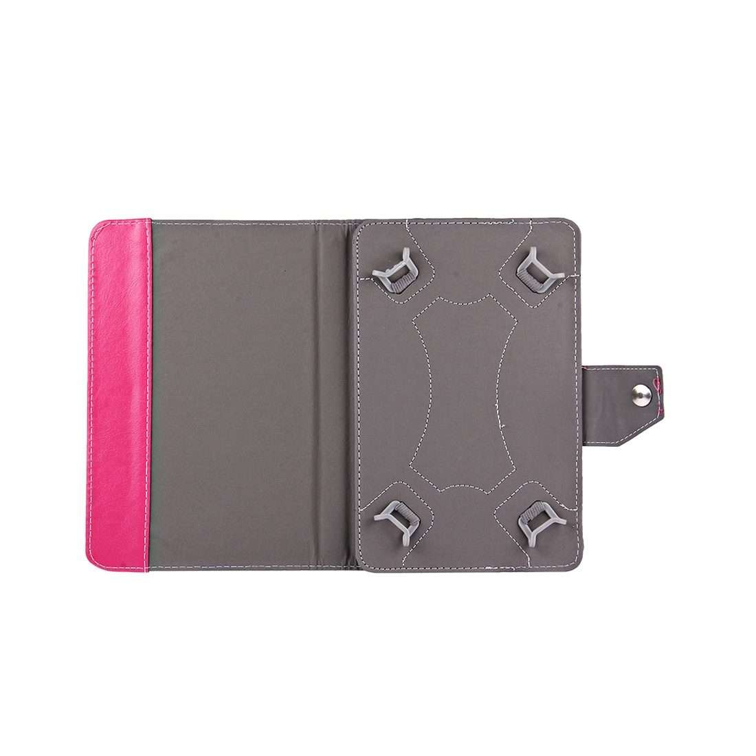 10 inch Tablets Leather Case Crazy Horse Texture Protective Case Shell with Holder f ... (Magenta)