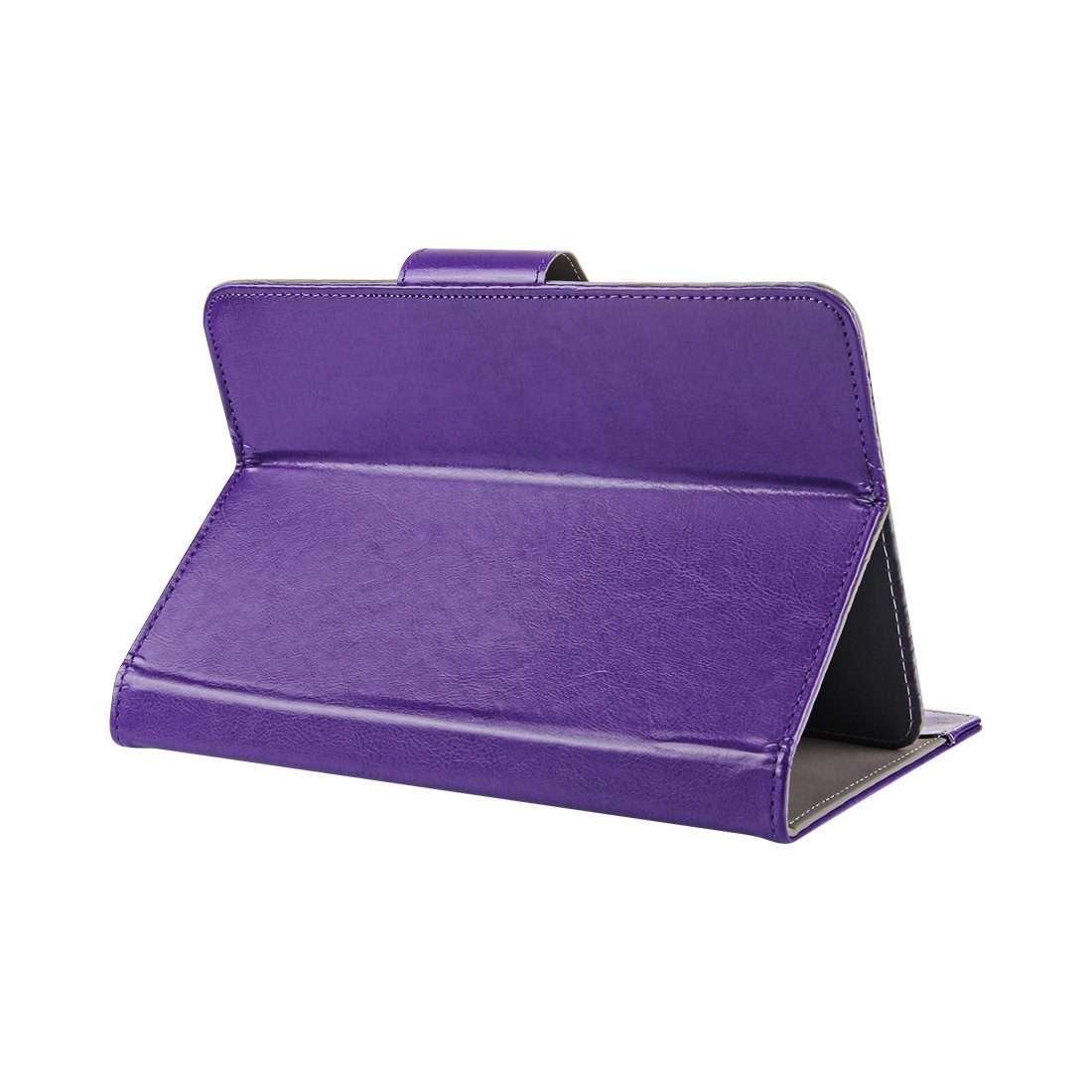 10 inch Tablets Leather Case Crazy Horse Texture Protective Case Shell with Holder fo ... (Purple)