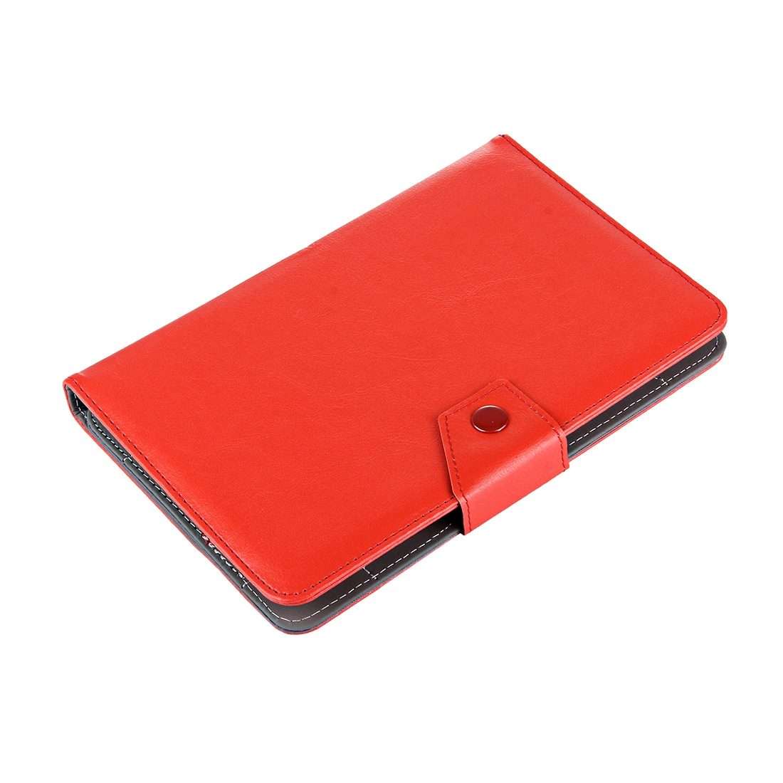 10 inch Tablets Leather Case Crazy Horse Texture Protective Case Shell with Holder for A ... (Red)