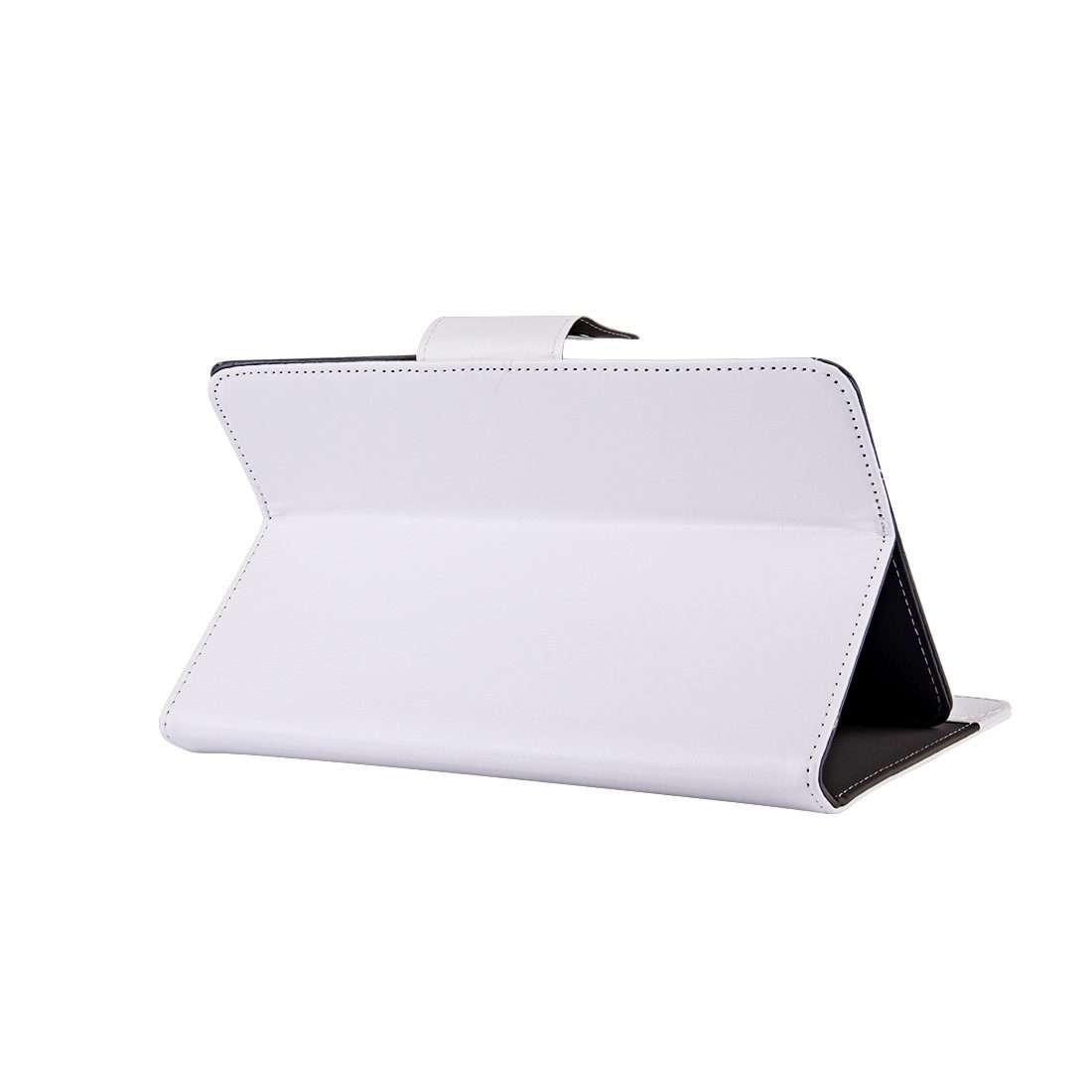 10 inch Tablets Leather Case Crazy Horse Texture Protective Case Shell with Holder for ... (White)