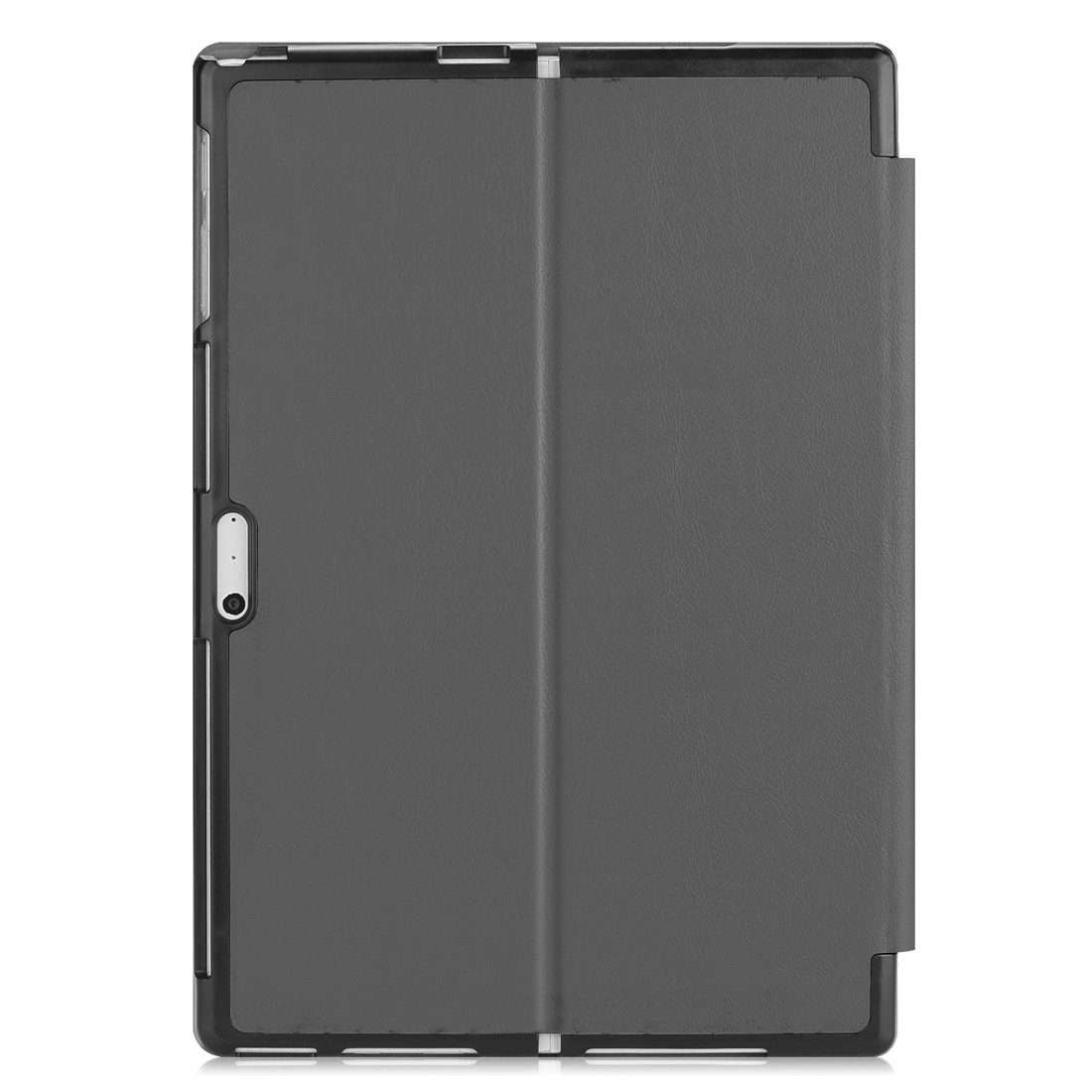 Custer Texture Horizontal Flip PU Leather Case for Microsoft Surface Pro 4 / 5 / 6 / 7 ... (Grey)