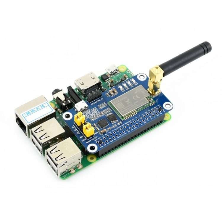 Waveshare SX1262 LoRa HAT 915MHz Frequency Band for Raspberry Pi, Applicable for America / Oceania