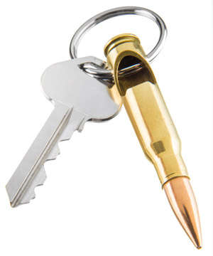 Bullet Bottle Opener Keychain