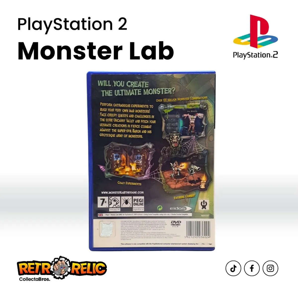 Monster Lab (PS2) videogame Complete