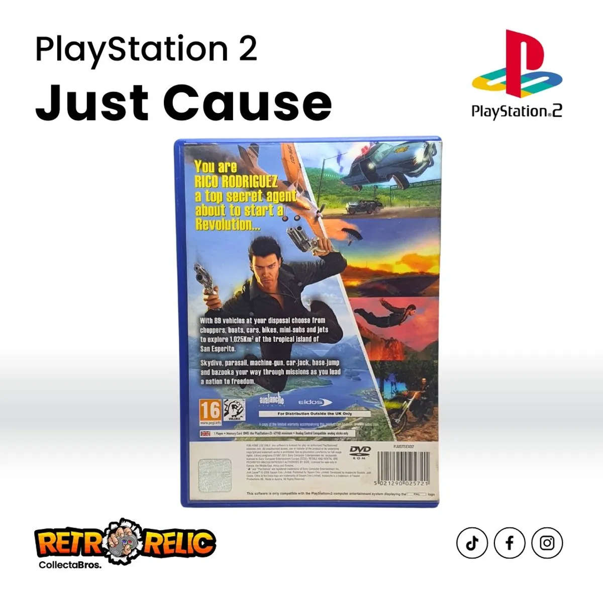 Just Cause PS2) videogame - Pre-Owned