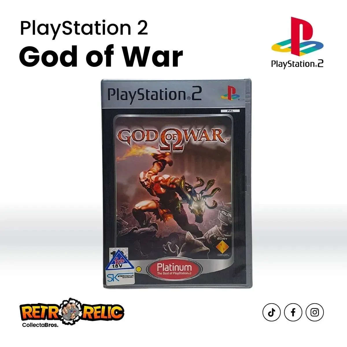 God of War Platinum (PS2) videogame - Pre-Owned