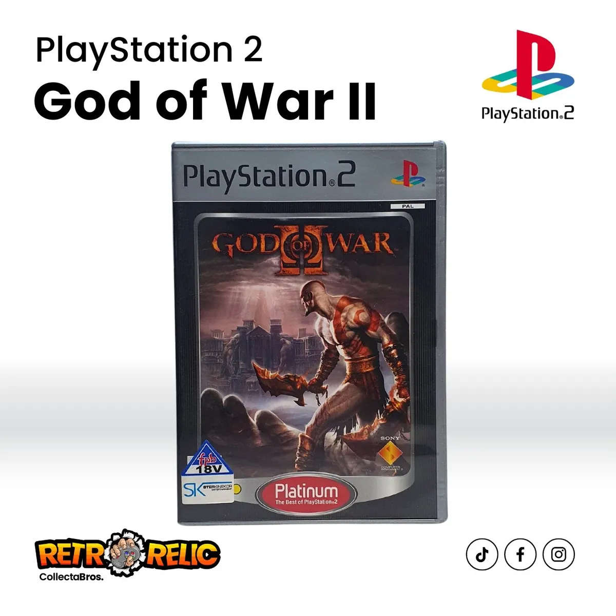 God of War II Platinum (PS2) videogame