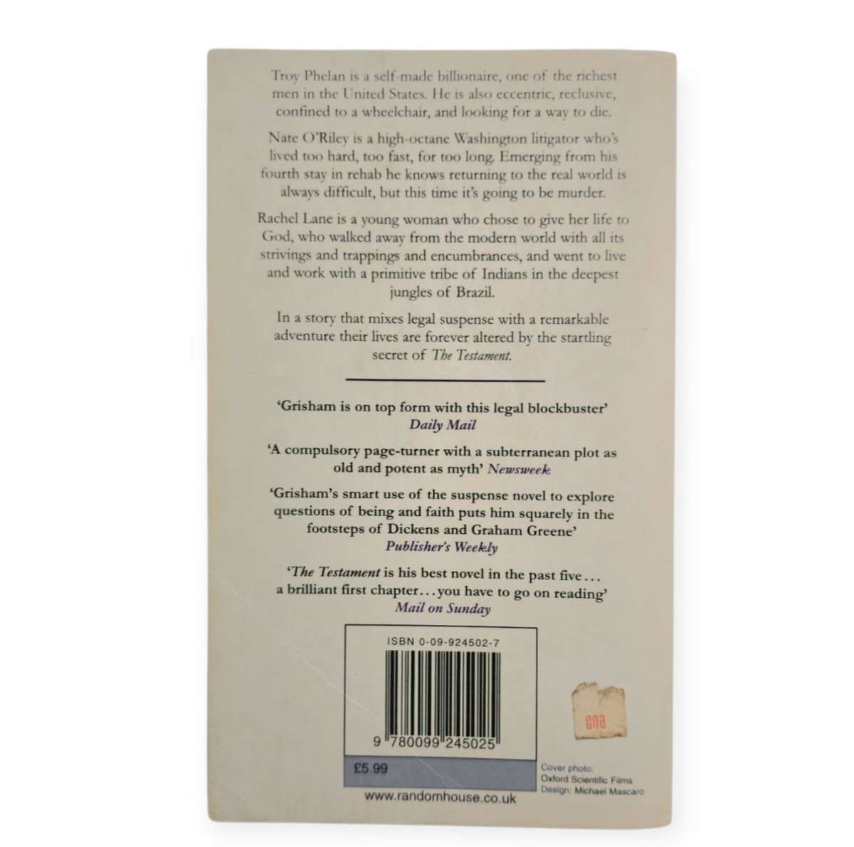 The Testament - John Grisham