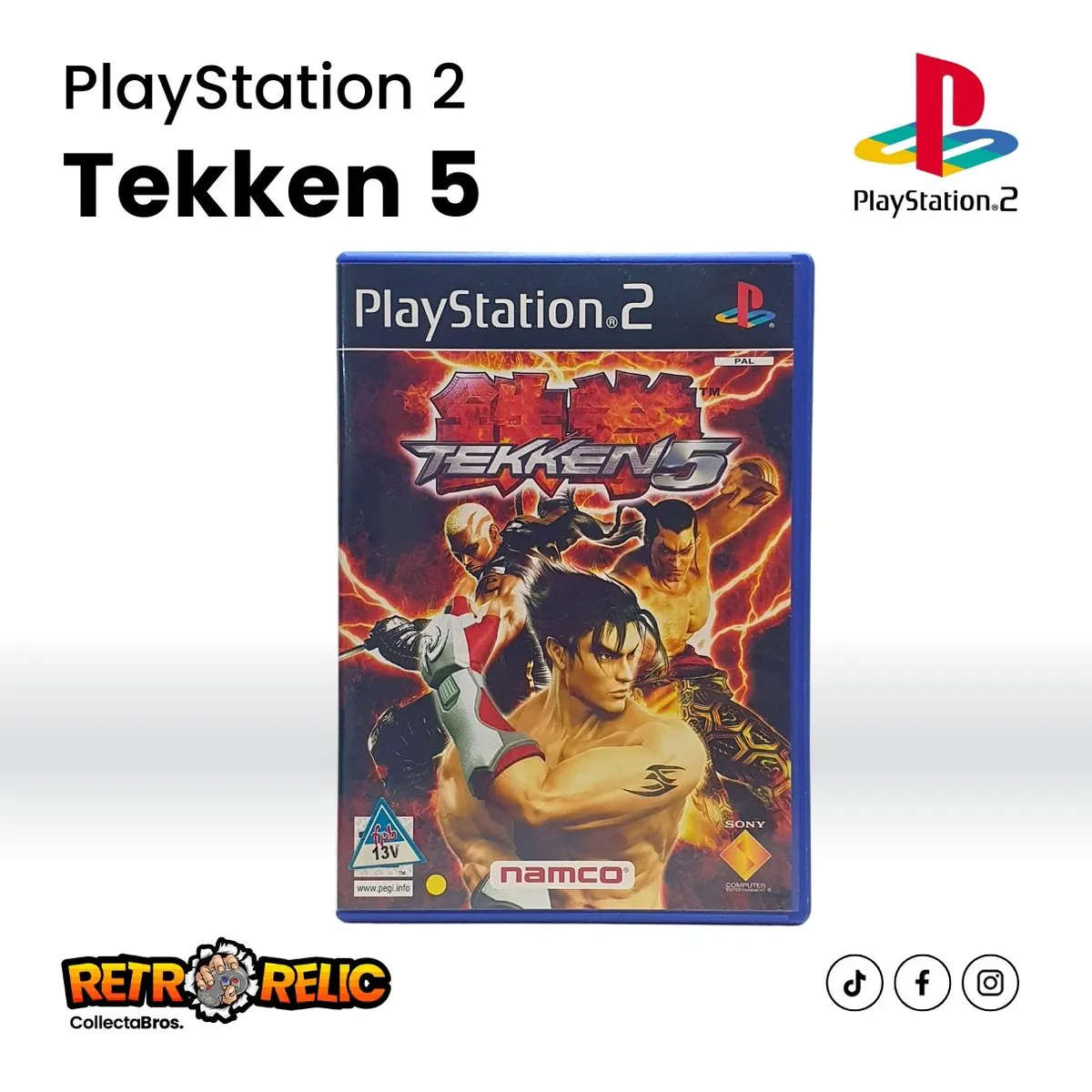 Tekken 5 (PS2) videogame - Mint Condition Disc