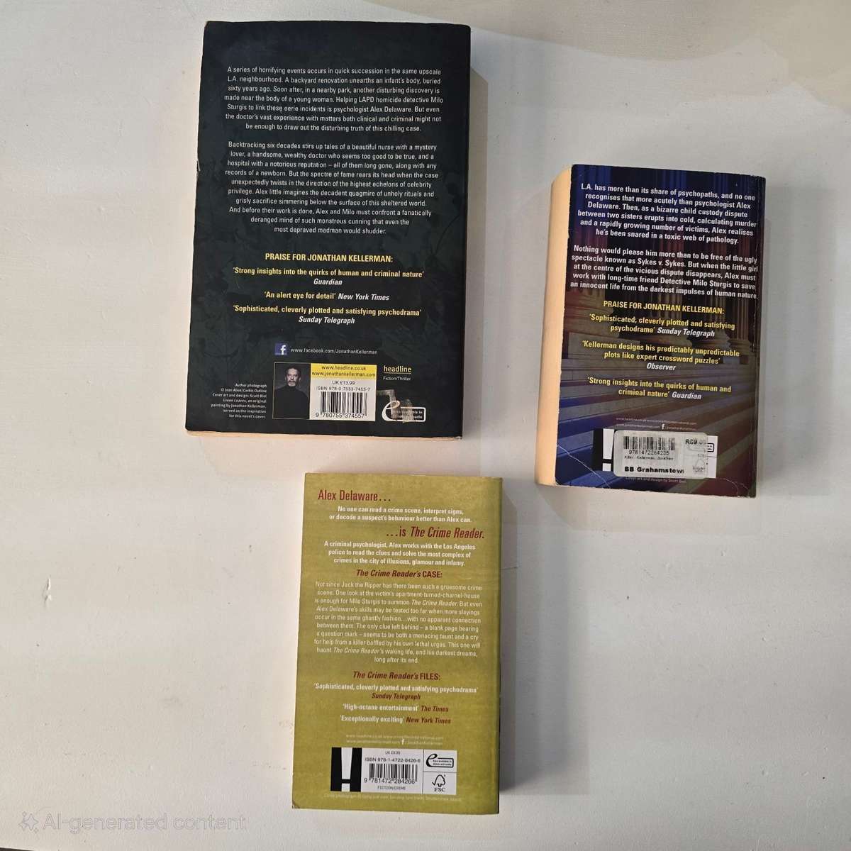 Jonathan Kellerman Valuepack Bundle: 3 Books - Alex Delaware Books 27 to 29