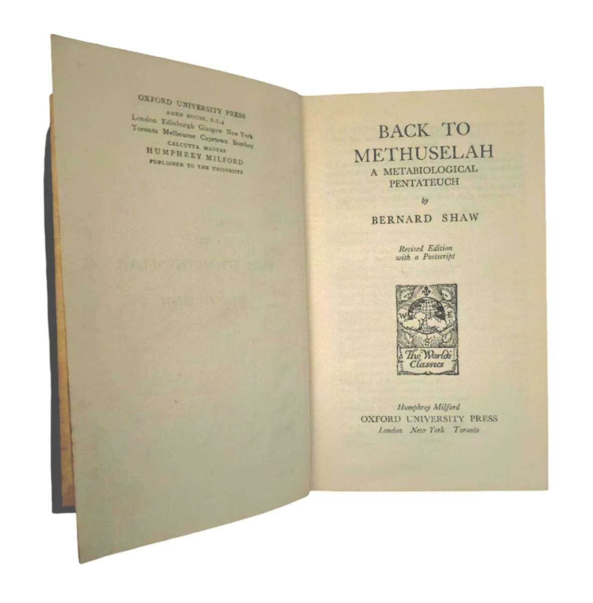 Back to Methuselah - Bernard Shaw