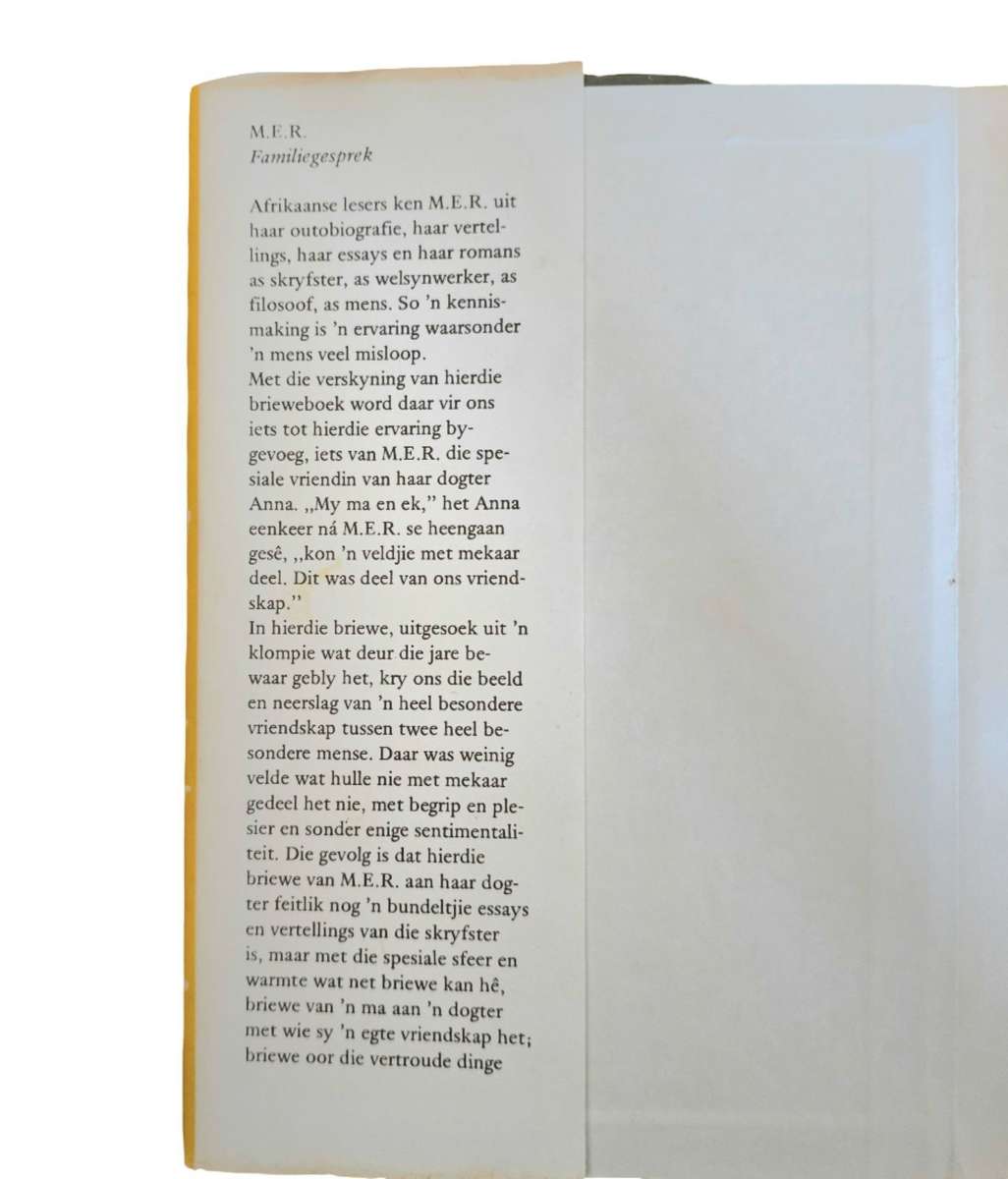 Familiegesprek: Briewe aan haar dogter - M.E.R