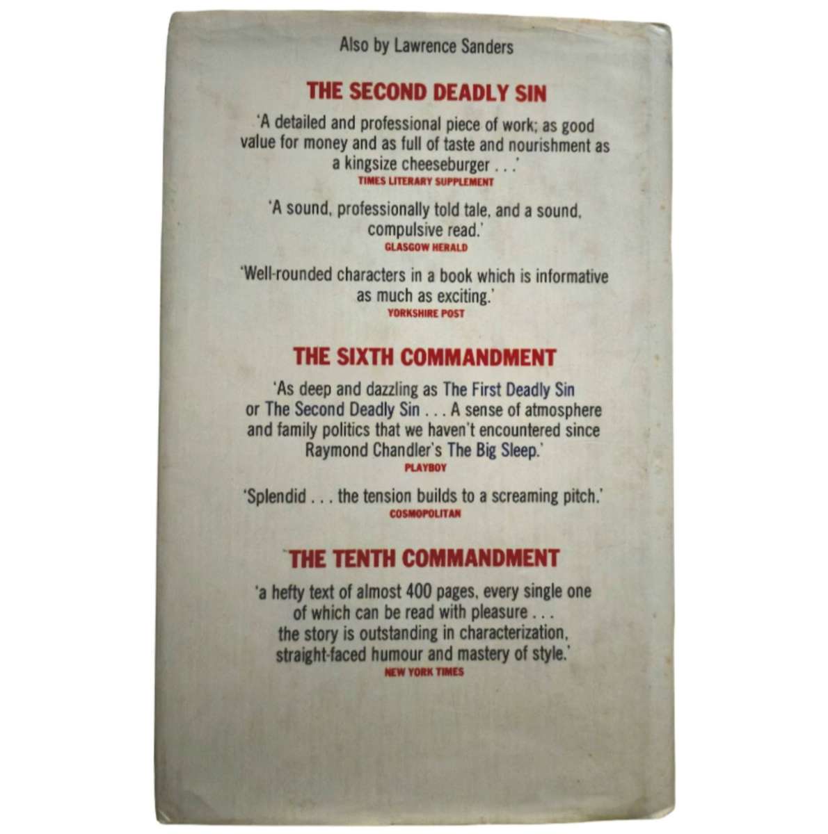 The Third Deadly Sin - Lawrence Sanders