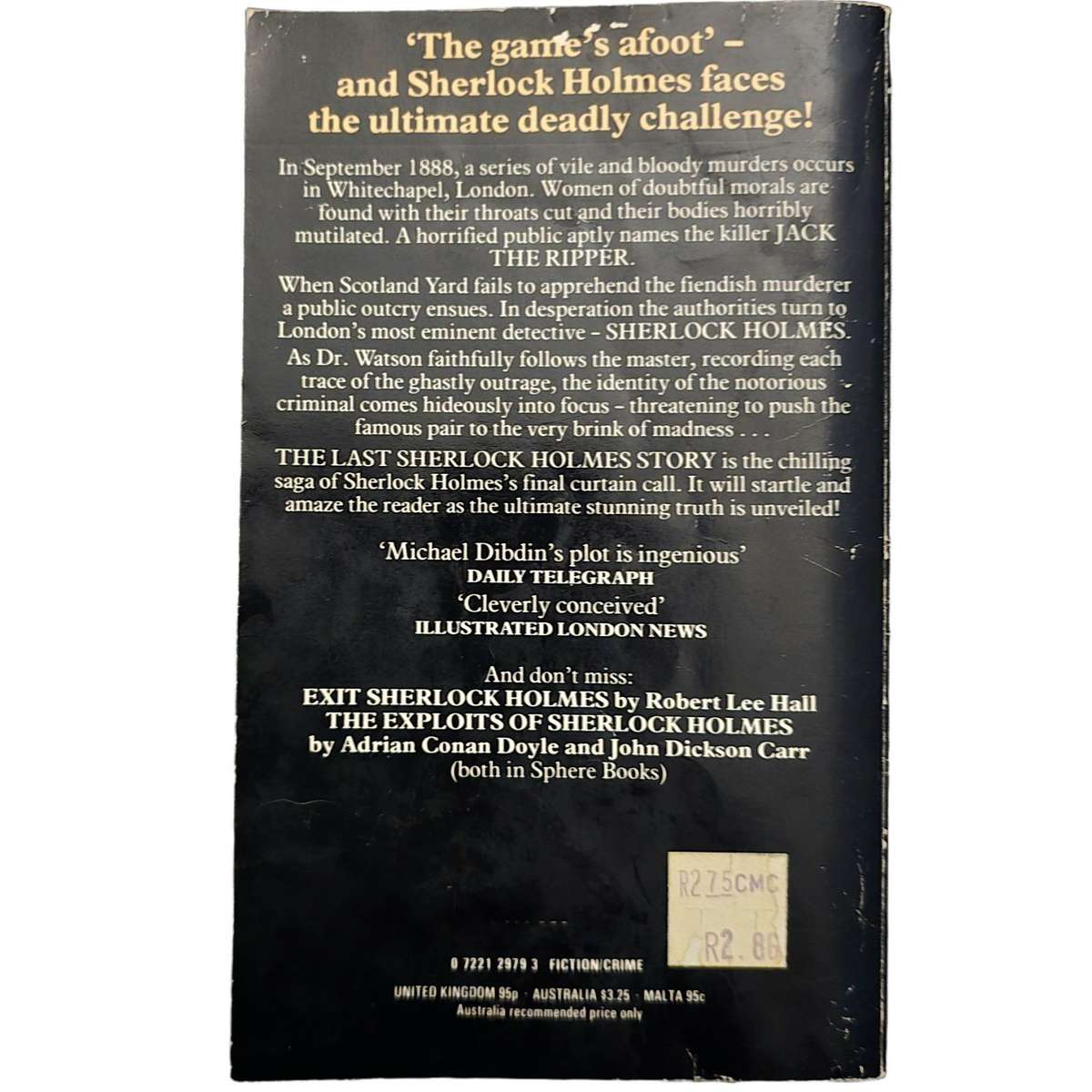 The Last Sherlock Holmes Story - Michael Dibdin