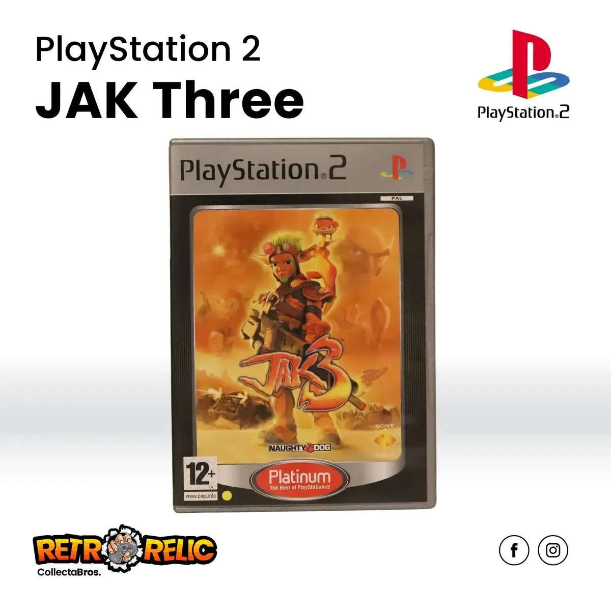 PlayStation Two (PS2) - Jak Three Platinum videogame - Pre-Owned