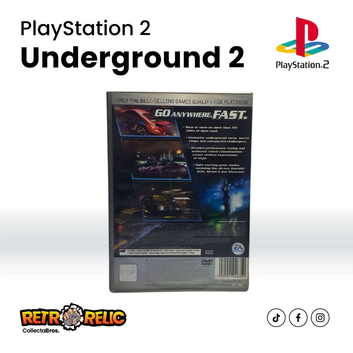 Need for Speed Underground 2 Platinum (PS2) videogame