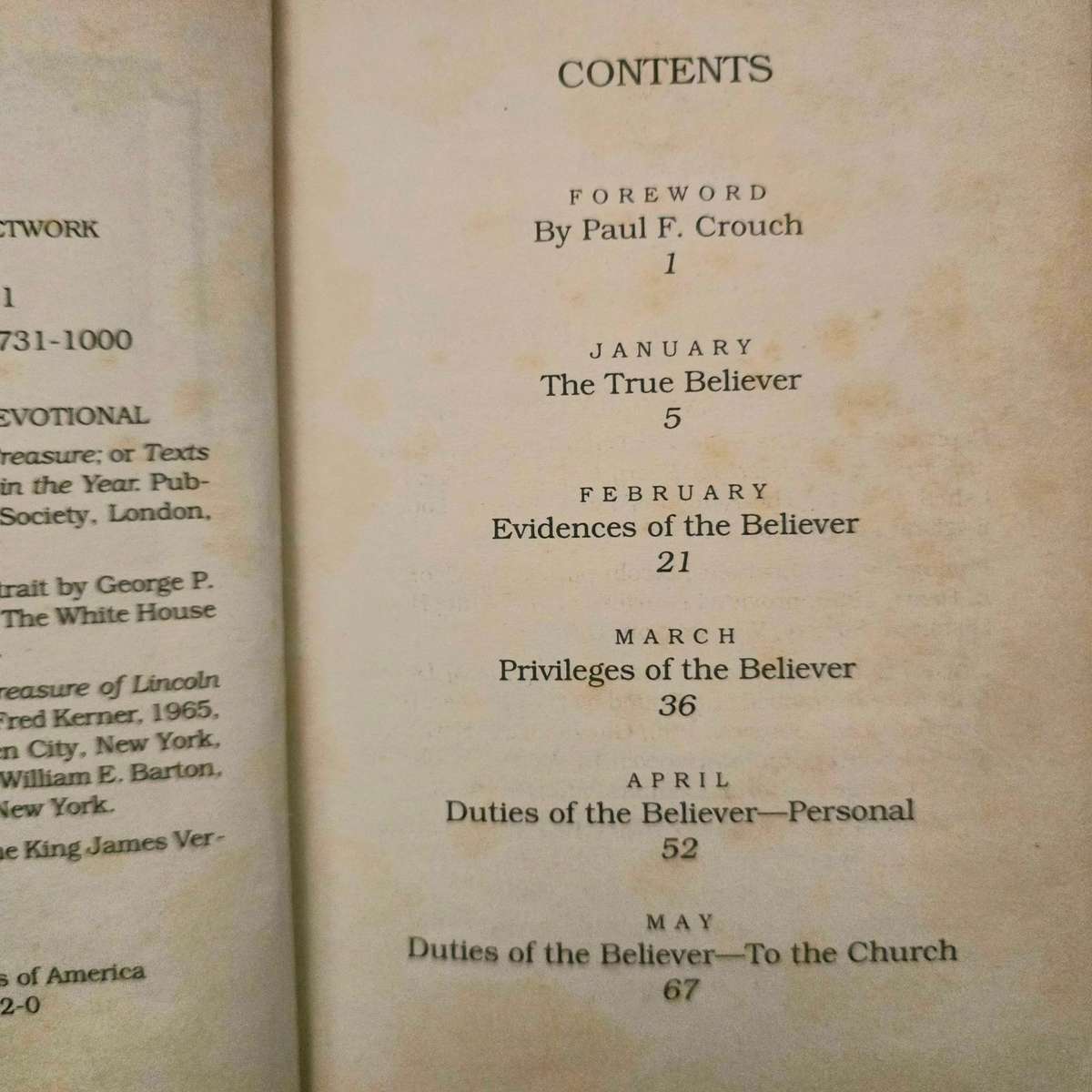 Abraham Lincoln's daily devotional