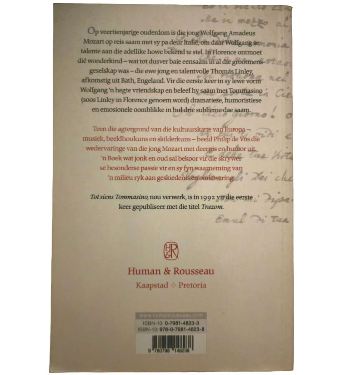Tot Siens Tommasino - Philip de Vos