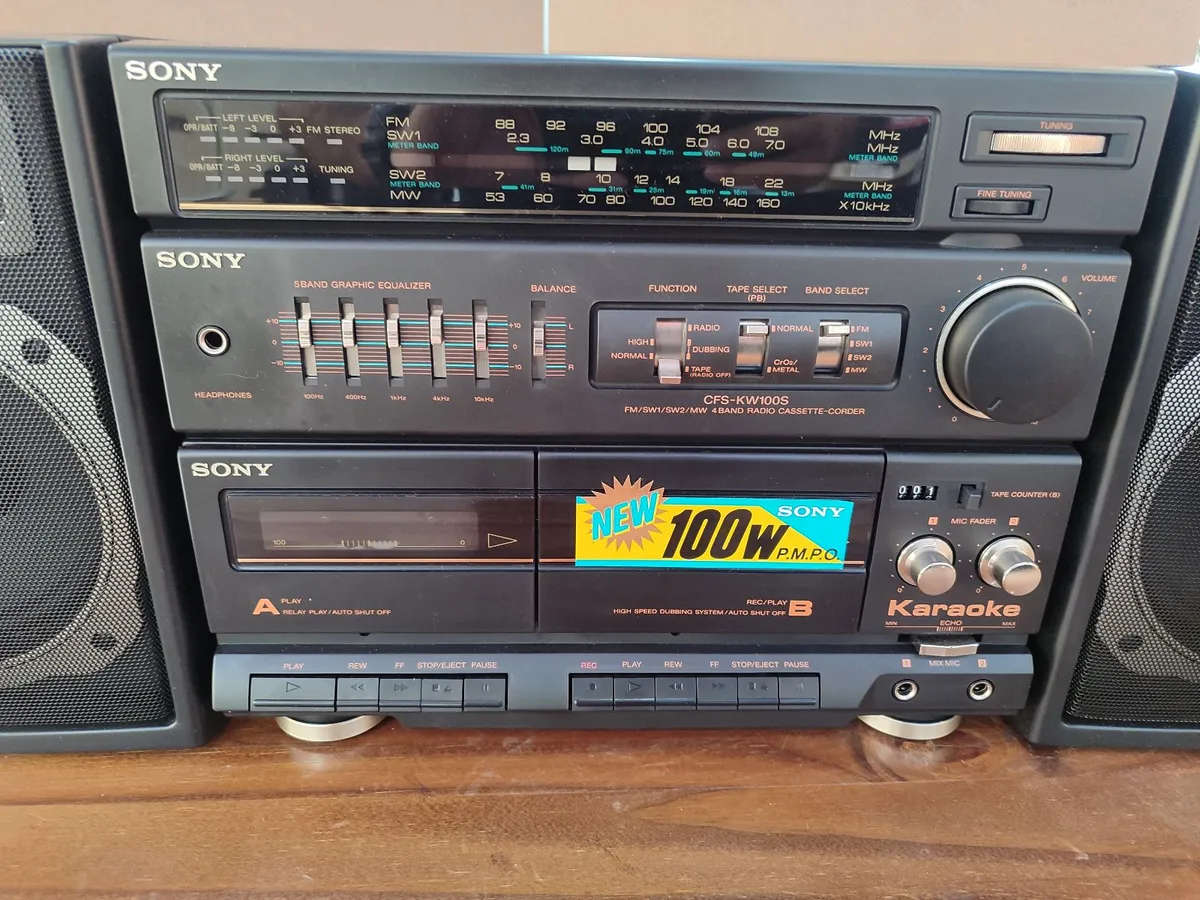 Sony CFS KW200s - Vintage Hifi BoomBox - 100% Working