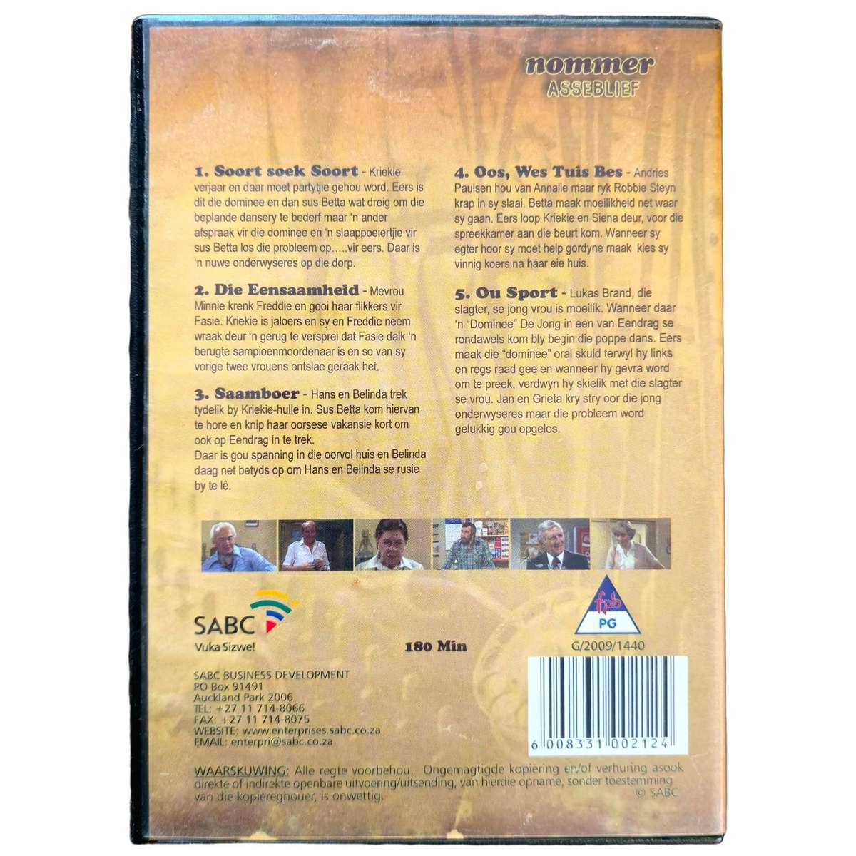 Nommer Asseblief Reeks 1 Deel 1 - 5 Episodes DVD