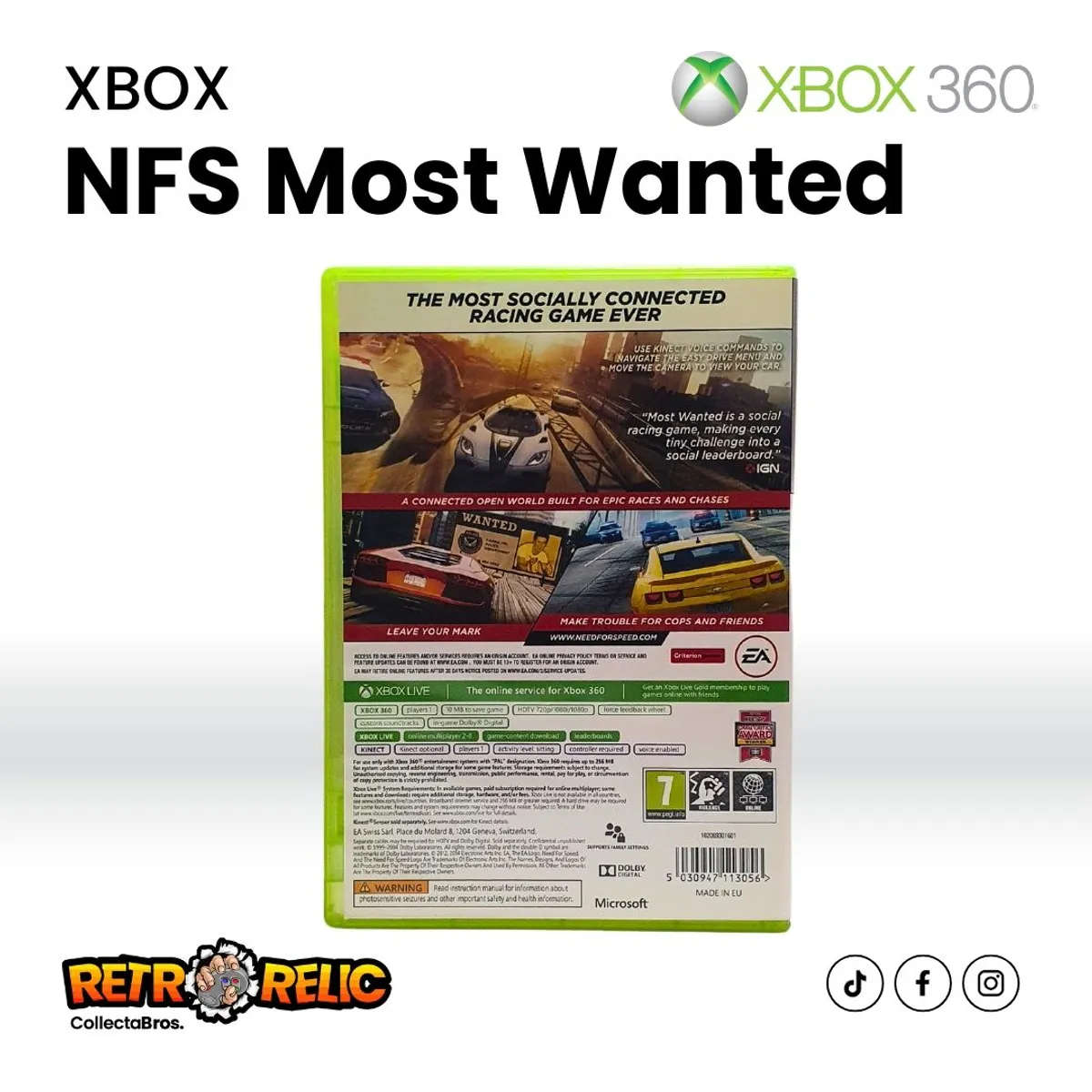 Need For Speed Most Wanted (XBOX 360) videogame - Pre-Owned