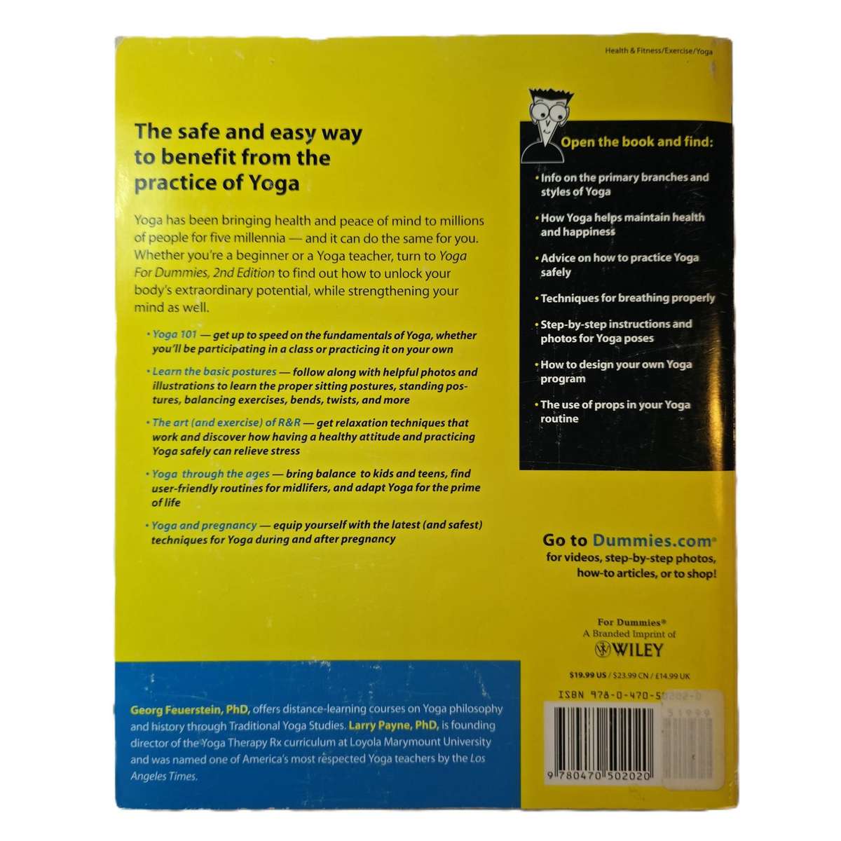 Yoga for Dummies - Georg Feuerstein & Larry Payne