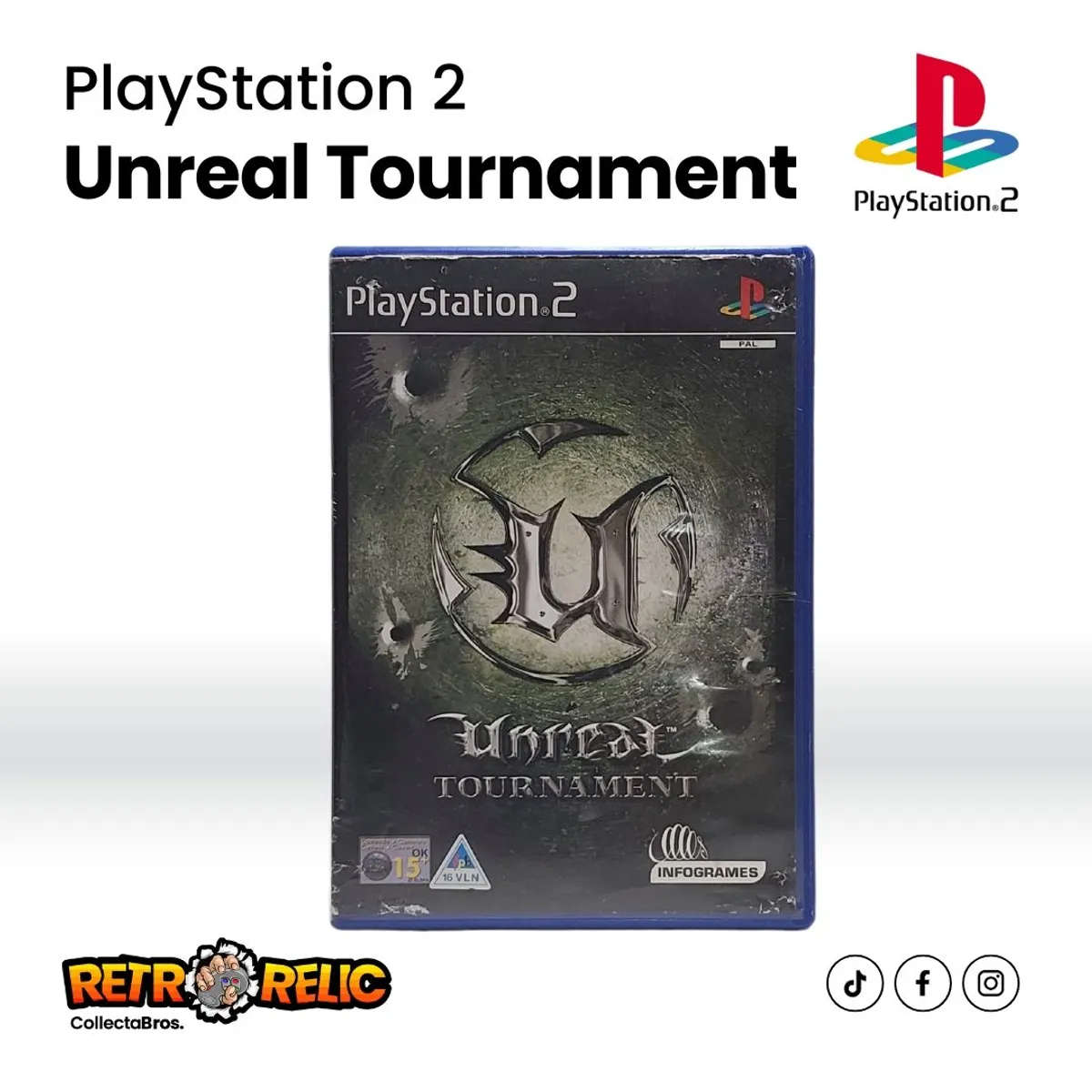 PlayStation Two  Unreal Tournament PS2 Videogame (Blue Disc) - Pre-Owned