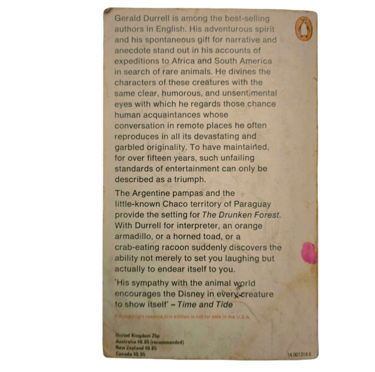 The Drunken Forest - Gerald Durrell