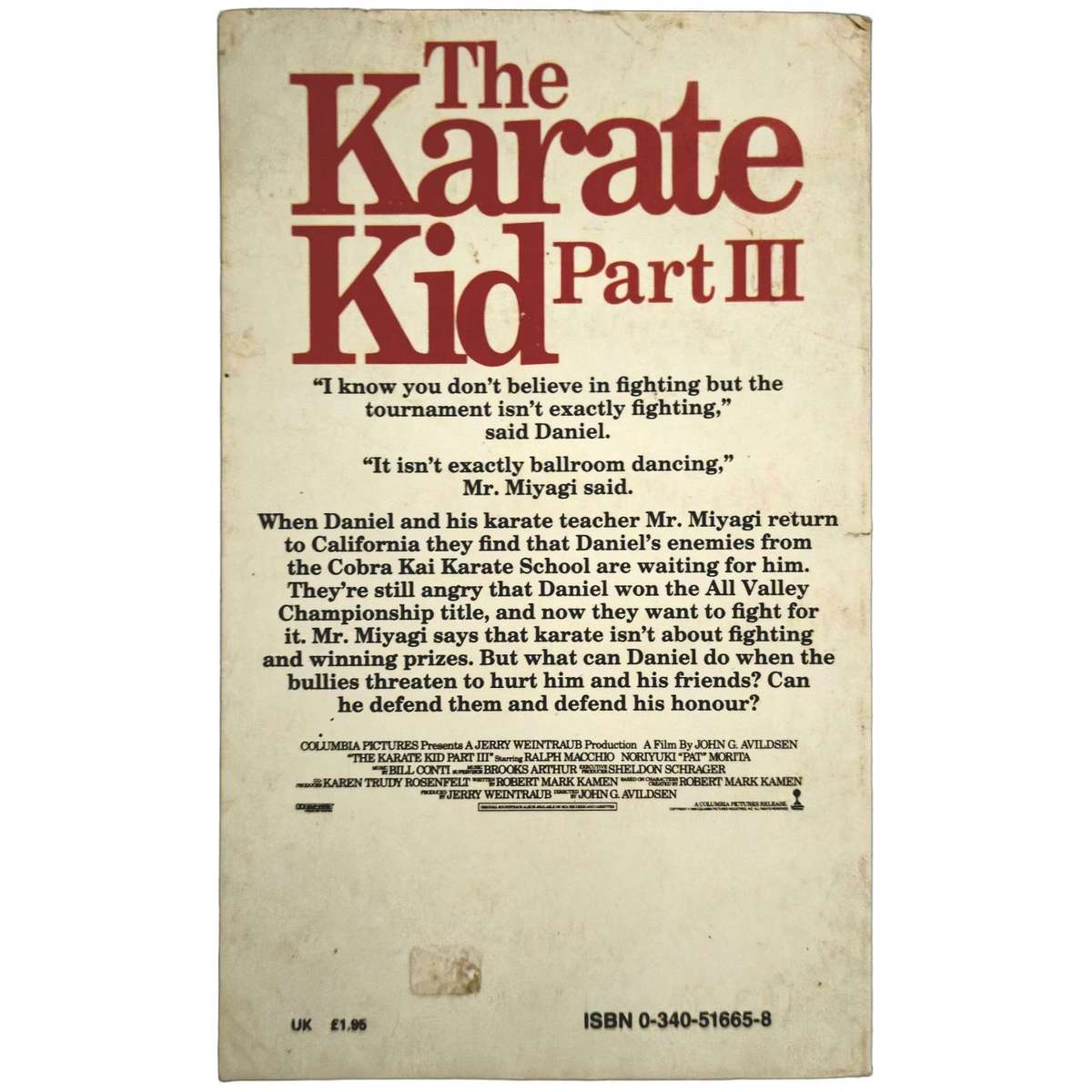The Karate Kid (Part III) - B. B. Hiller