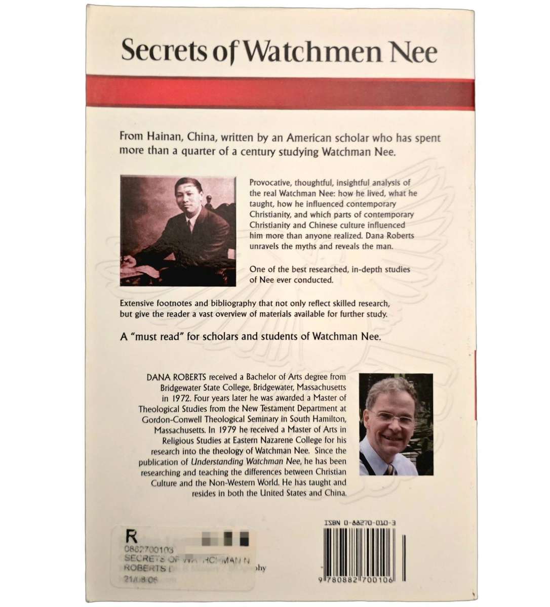 Secrets of Watchman Nee - Dana Roberts