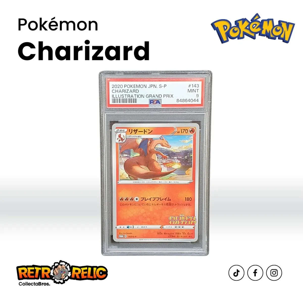 Pokemon - Promo Illustration Grand Prix Charizard Pokémon Graded Card!