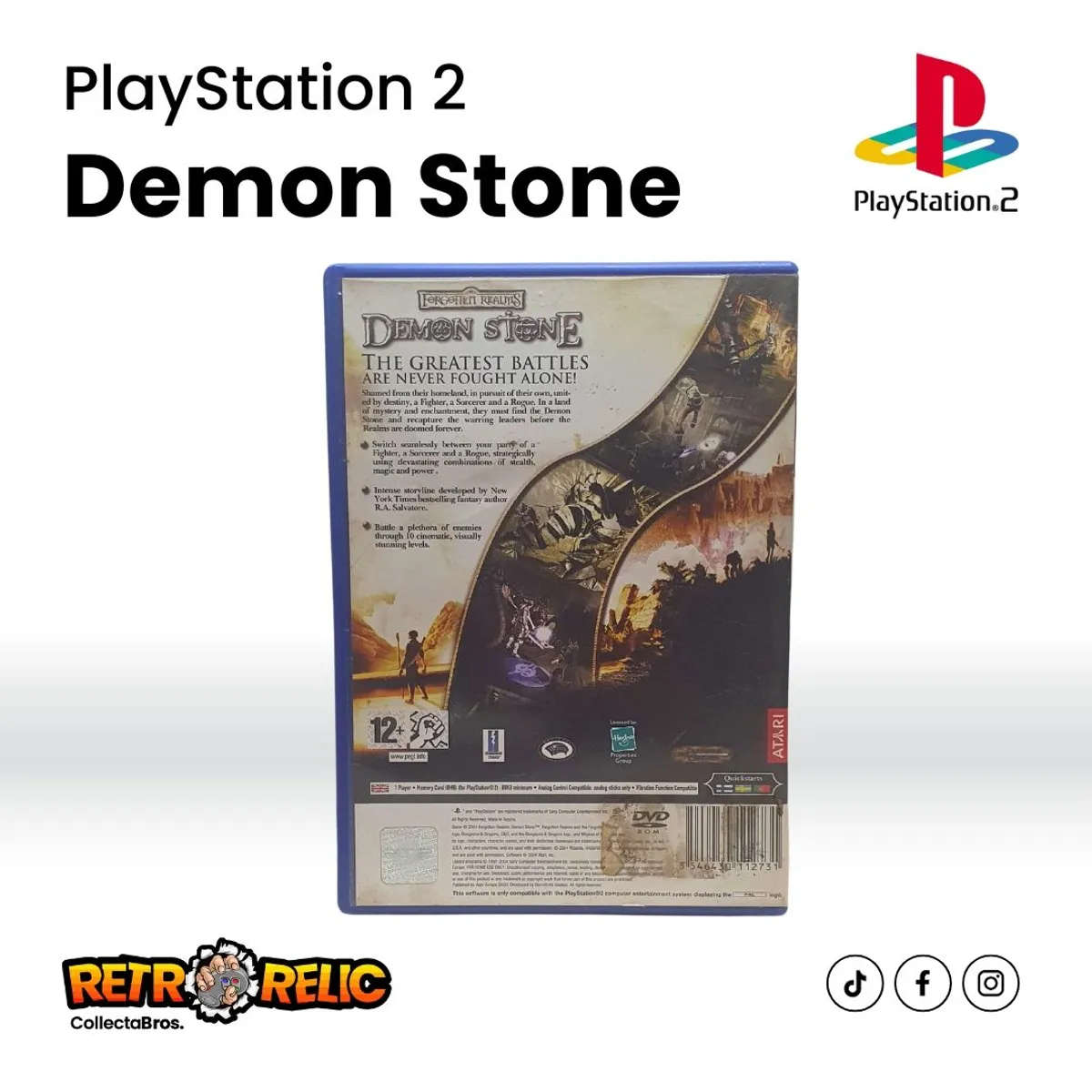PlayStation Two  Forgotten Realms  Demon Stone (PS2) videogame - Pre-Owned