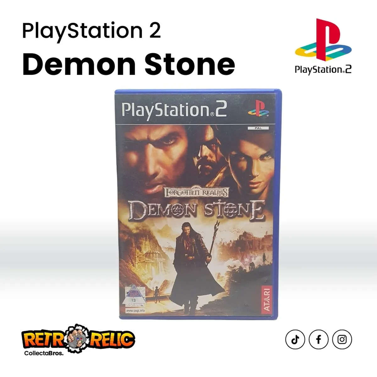 PlayStation Two  Forgotten Realms  Demon Stone (PS2) videogame - Pre-Owned
