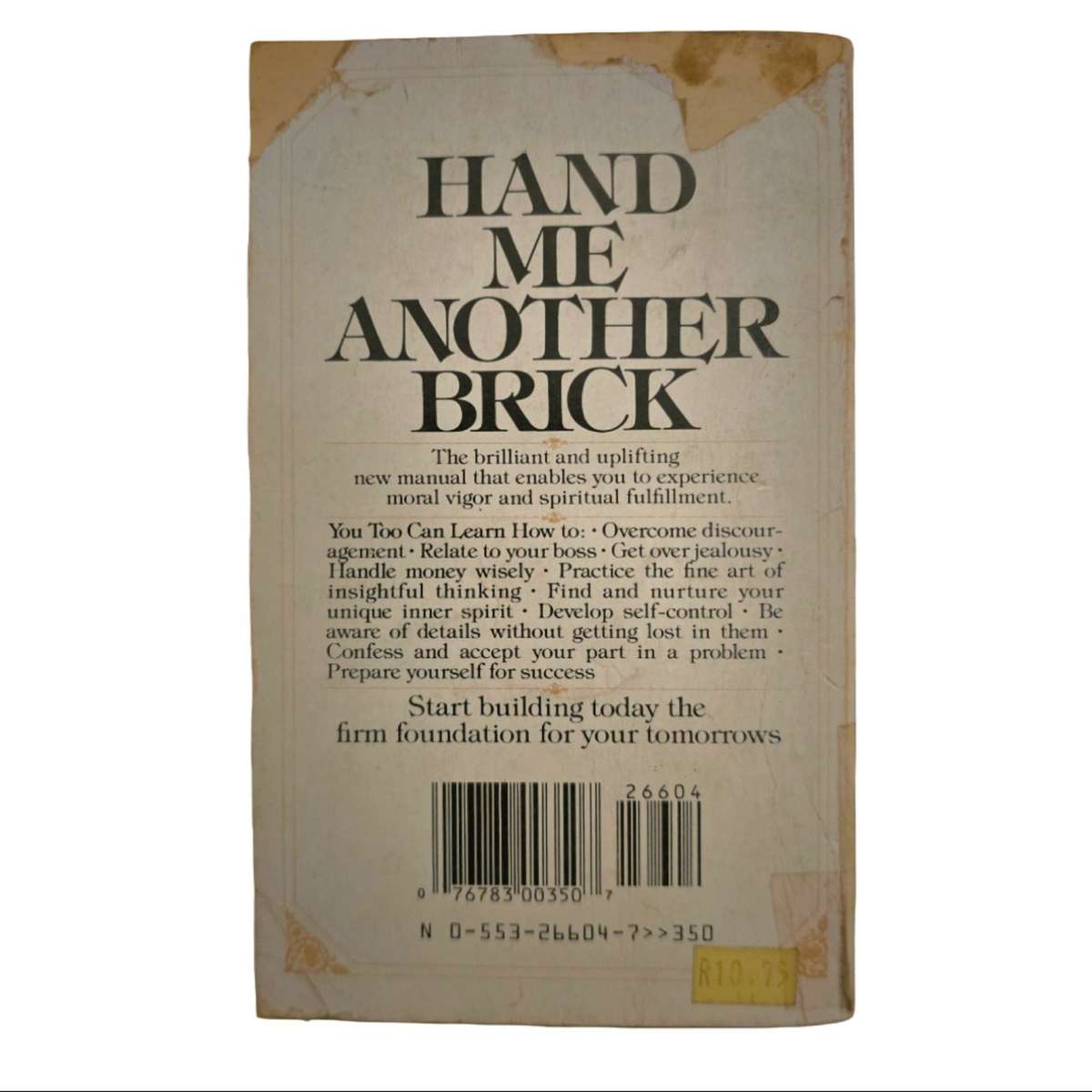 Hand me another brick - Charles R Swindoll