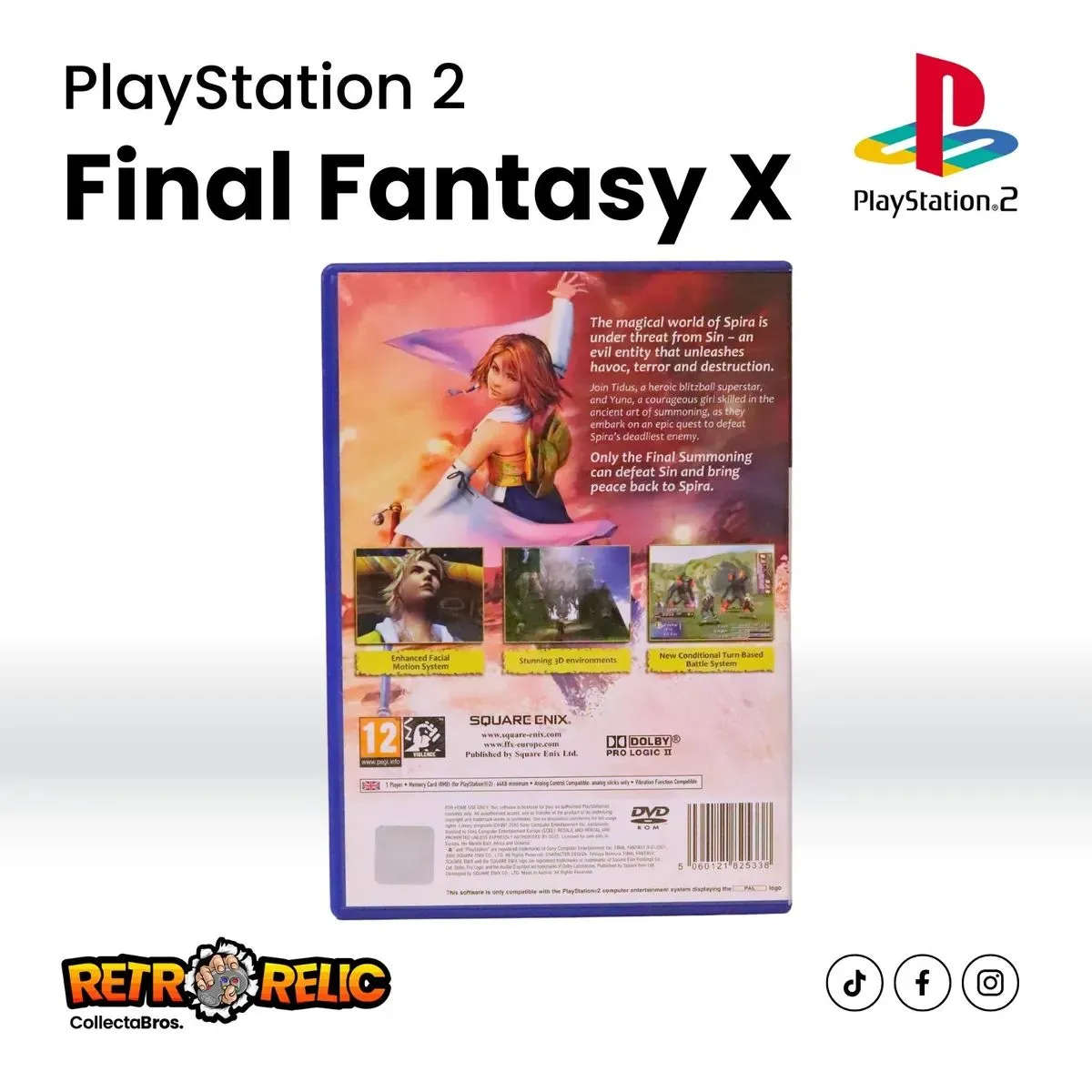 Final Fantasy X PlayStation Two (PS2) videogame - Pre-Owned
